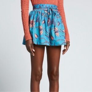 Ulla Johnson Rowan Shorts Lagoon w/Pockets & side zip NWT
